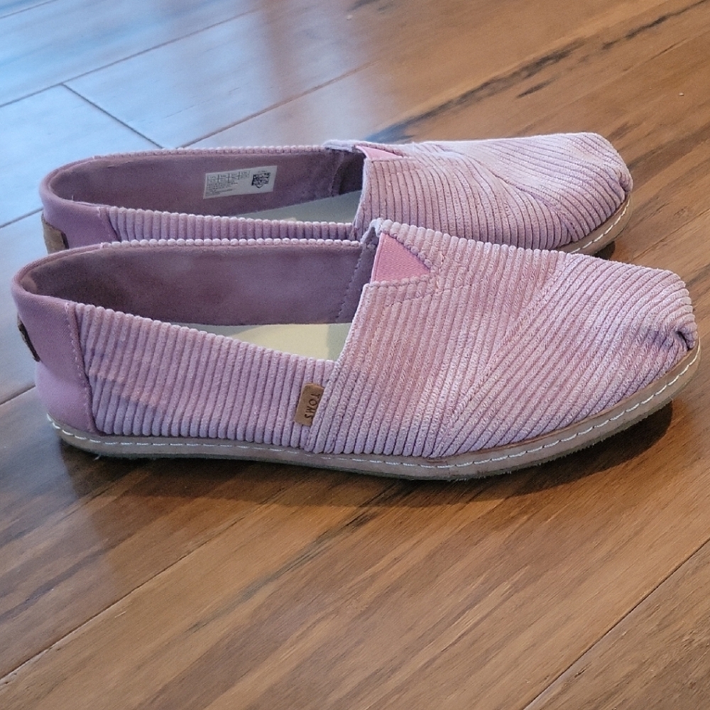 TOMS Women's Mauve Corduroy Flats